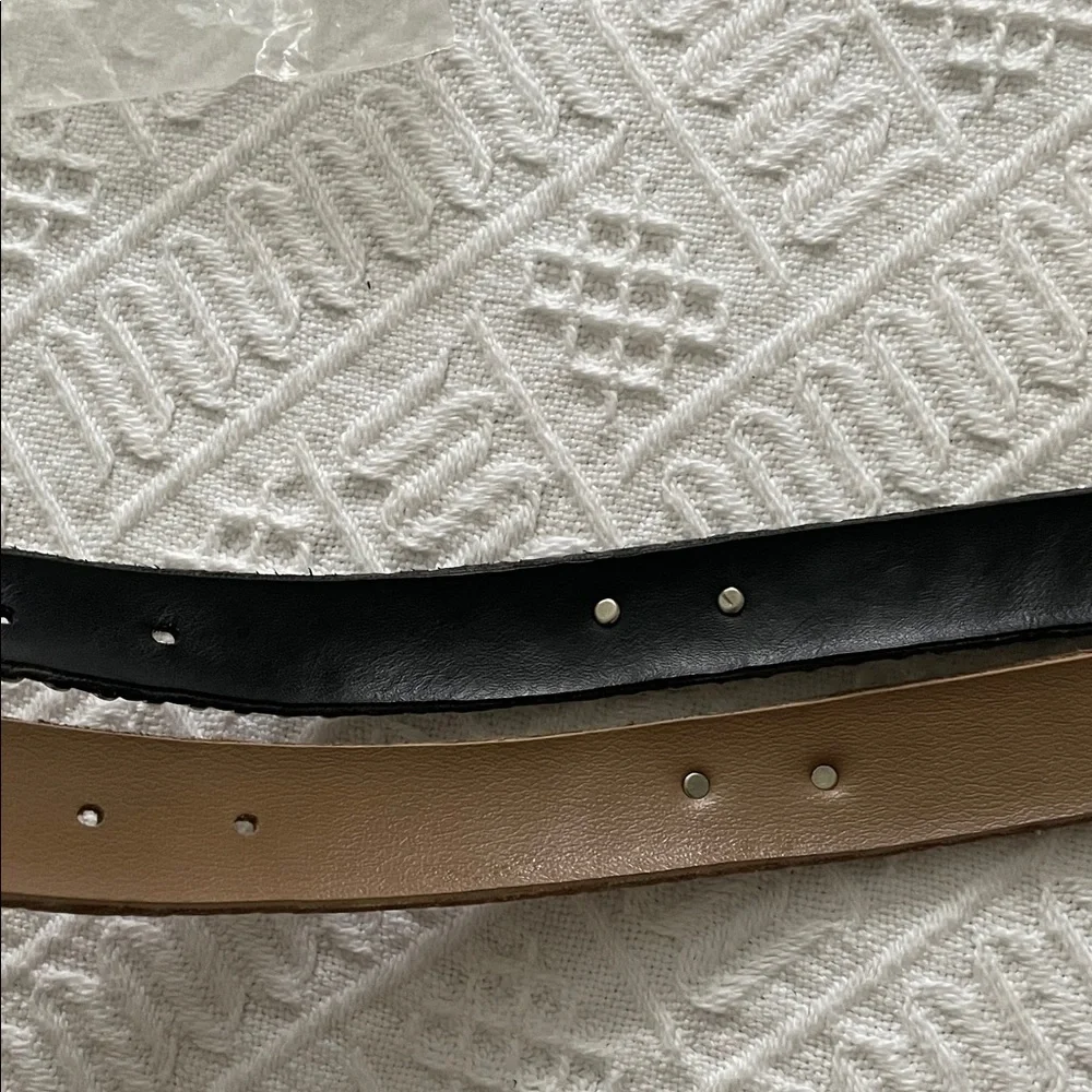 2 Kippys Leather Swarovski Cowgirl Black Brown Crystal Studded Belts 30 small